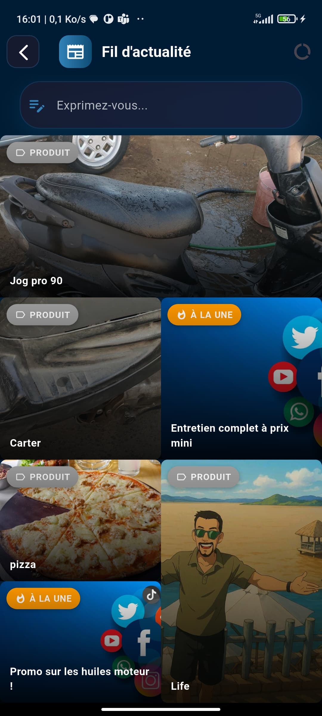Section actualités présentant les dernières informations sur le monde de la moto.