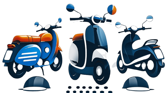 Coursier moto Scooter Speed Service effectuant une livraison express à Antananarivo, Madagascar